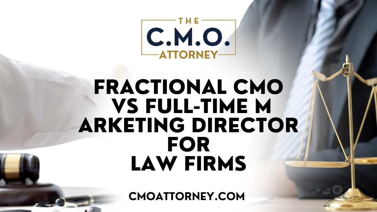 Choosing between a fractional Chief Marketing Officer (CMO) and a full-time marketing director can significantly impact a law firm's success. Many firms face challenges in understanding which role best meets their strategic needs. This article will guide readers through key considerations, including cost comparisons and the flexibility each role offers, to help determine the ideal fit. By focusing on these aspects, law firms can streamline their marketing efforts, ultimately enhancing their growth and effectiveness in a competitive marketplace.