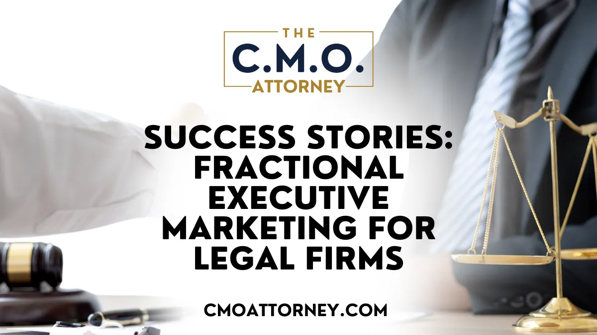 In today's competitive market, many law firms struggle with effective marketing strategies. This article examines success stories of fractional executive marketing for legal firms, showcasing how these experts reshaped business strategies, navigated challenges, and delivered measurable results. Readers will discover best practices for hiring fractional marketing executives and future trends in the industry, ultimately realizing a strong return on investment. For law firms seeking innovative marketing resources and tailored marketing ideas, this content will provide practical insights to elevate their marketing services. To learn more about us and our consultation options, continue reading.