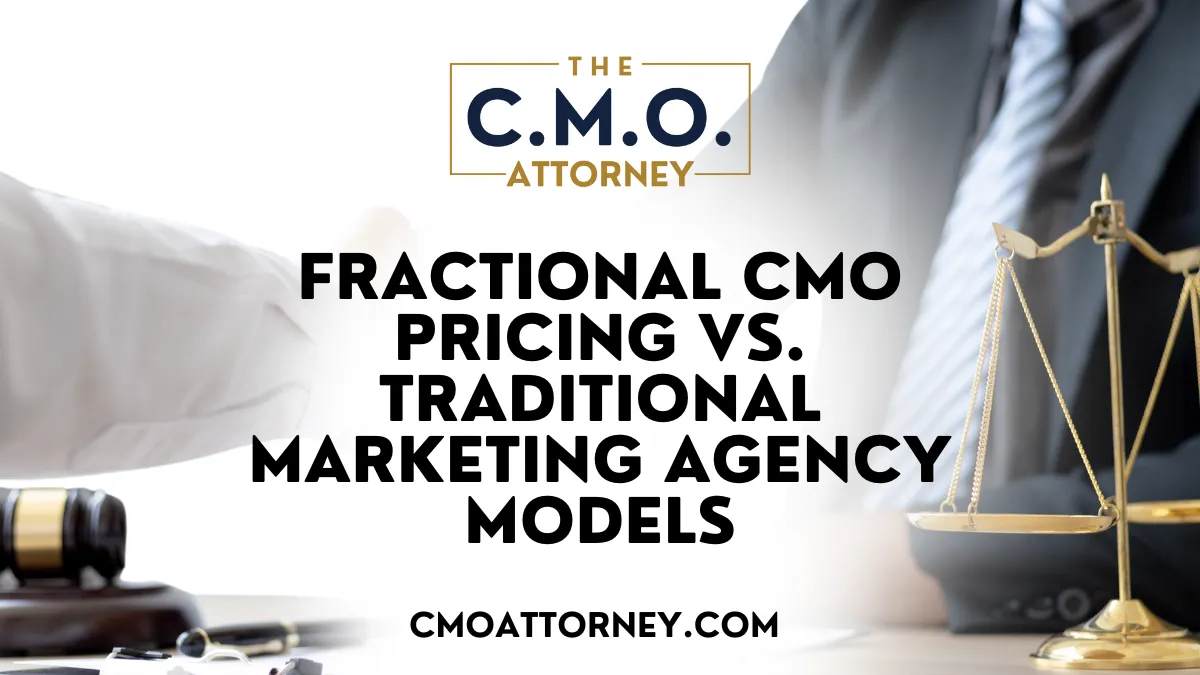 Understanding the cost structures of fractional Chief Marketing Officers (CMOs) can be crucial for law firms. Many firms question whether investing in a fractional CMO is more advantageous than traditional marketing agencies. This article will explore key differences in pricing models, analyze cost benefits, and evaluate the specific services offered by both options. Readers will gain insights into making informed decisions regarding their marketing budgets, helping to address concerns about effective spending in digital marketing for lawyers and email marketing strategies. For a deeper understanding of what a fractional CMO entails and how it can fit into your firm's strategy, consultation options are available in the "about us" section.