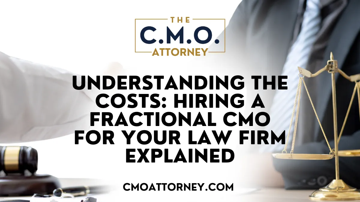 Hiring a fractional Chief Marketing Officer (CMO) can significantly impact your law firm's growth, yet many legal professionals remain unaware of its associated costs and benefits. This article will clarify what a fractional CMO is, discuss the typical costs involved, and present case studies demonstrating the financial impact of this decision. By engaging with this content, readers will understand how a fractional marketing agency can provide innovative marketing ideas for law firms, ultimately addressing challenges they face in reaching their target audience. Understanding these aspects can lead to more informed decisions about marketing investments.